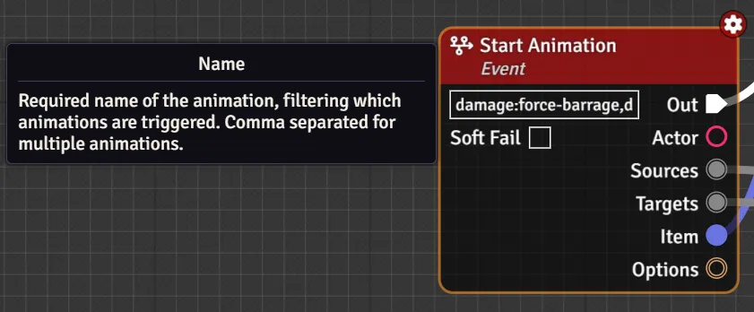 Start Animation Node